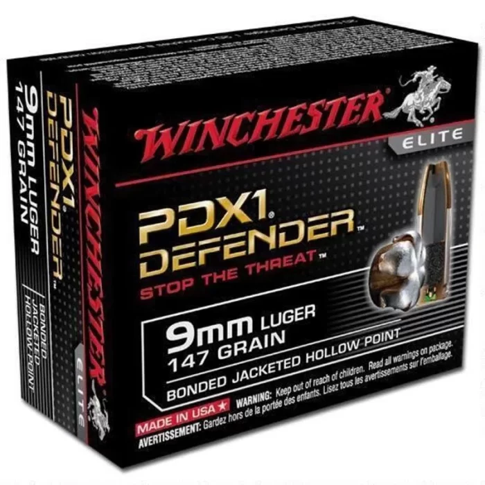 winchester defender 9mm p luger ammunition