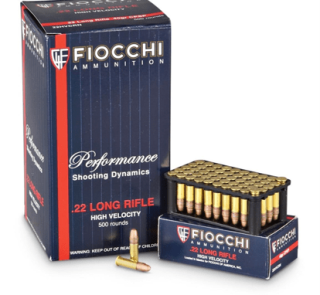 fiocchi 22lr 40 grain 500 rounds